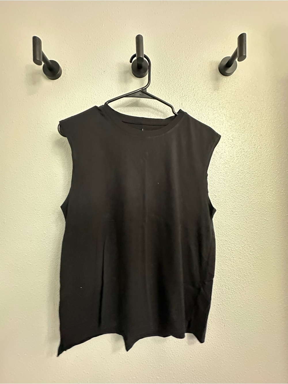 Women's Black Muscle Tank Top